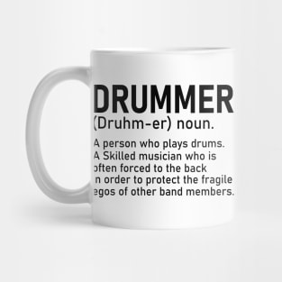 Drummer A Person Who Plays Drums Funny Drummer Gift Mug